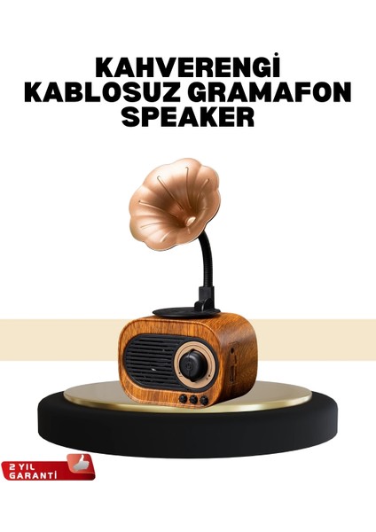 Buğz Mini Nostaljik Bluetooth Hoparlör Fm Radyo 8 Saat Batarya