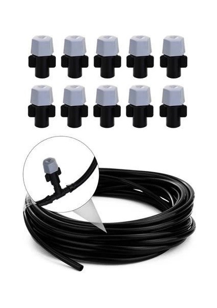 Buğz 10 Metre Kendin Yap Balkon Veranda Çardak Kamelya Sulama Serinletme ve Nemlendirme Sistemi modelleri