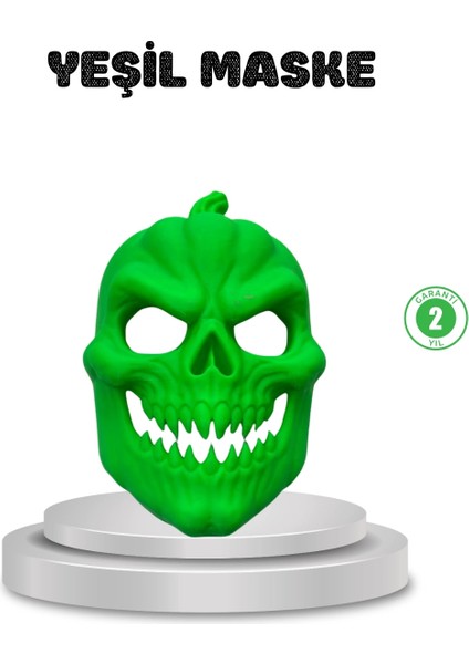 Buğz Yeşil Maske Dekor Ev ve Parti Süsleme Ürünü