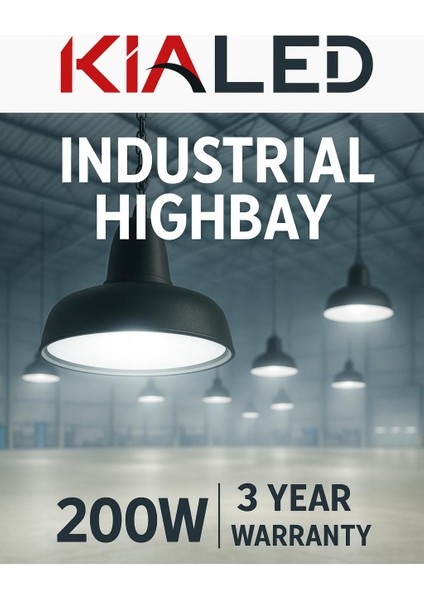 Kıaled Armatür 200W Endüstriyel Highbay