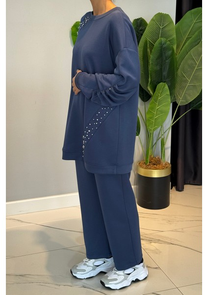 Taş Detaylı Modal Takım 120304 Indigo fiyatları