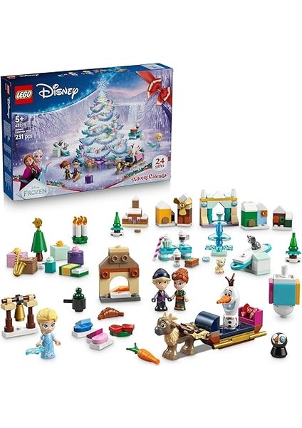 ǀ Disney Karlar Ülkesi 2025 Yılbaşı Takvimi 43273 – 5 Yaş ve Üzeri Prenses Seven Çocuklar Için Yaratıc... + 3 LEGO Set
