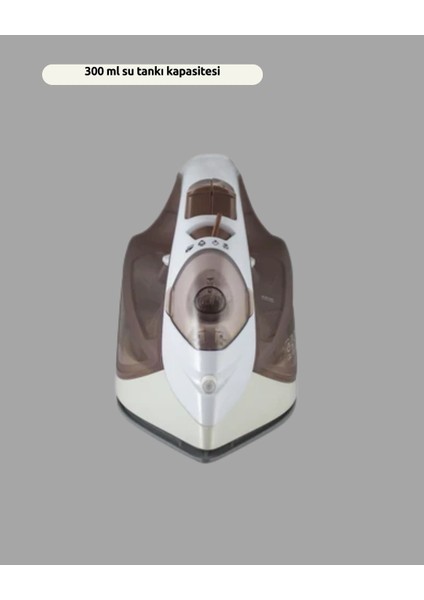 Buğz 2200 Watt Buharlı Ütü Kahverengi Seramik Taban Şok Buharlı modelleri