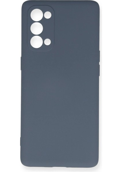 Oppo Reno 5 Pro Kılıf Nano Içi Kadife Silikon - GRI-(5796) - ER001Y-53Q785