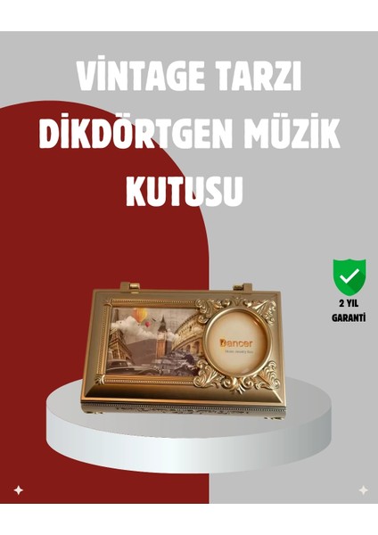 Buğz Kız Çocuk Oyuncak Piyano Görünümlü Balerinli Müzik Kutusu