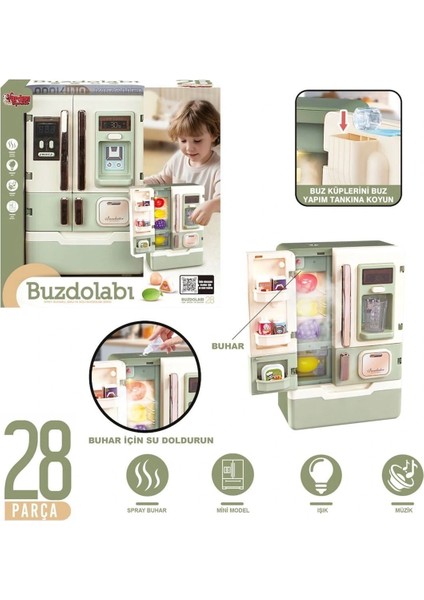 Buğz VRD10650 Işıklı ve Sesli Aksesuarlı Buzdolabı fiyatları