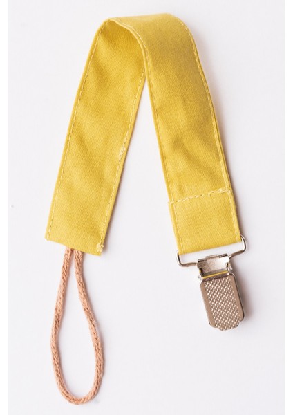 Tarçın Yavruağzı Çiçek Hardal Emzik Askısı Seti - 3'lü Emzik Zinciri Seti - %100 Pamuk Kumaş fırsatları