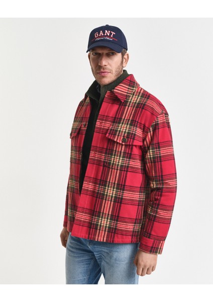 Erkek Kırmızı Relaxed Fit Gömlek Yaka Ceket 3250295.629 fiyatları