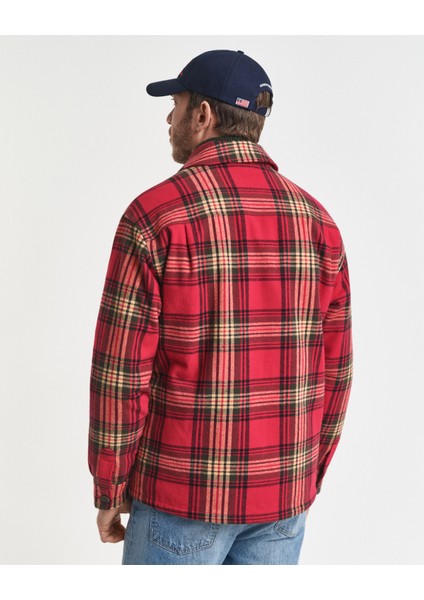 Erkek Kırmızı Relaxed Fit Gömlek Yaka Ceket 3250295.629 modelleri