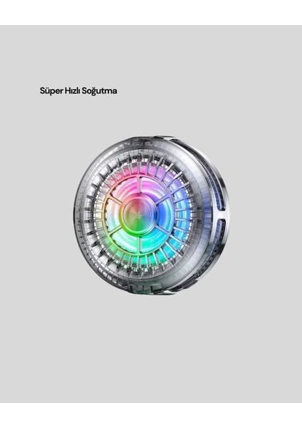 Buğz Telefon Soğutucu Fan Rgb Işık Mobil Gaming Için Süper Soğutma modelleri