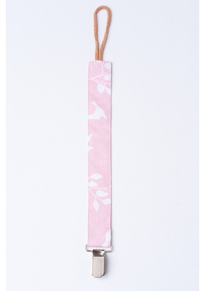 Pudra Yaprak Emzik Askısı - Kumaş Pamuk Bağcıklı Emzik Zinciri - Emzik Tutacağı fiyatları