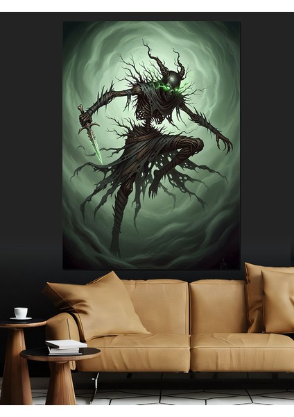 Gotik Suikastçi Mumya Dekoratif Kanvas - Mdf Ahşap Tablo indirimleri