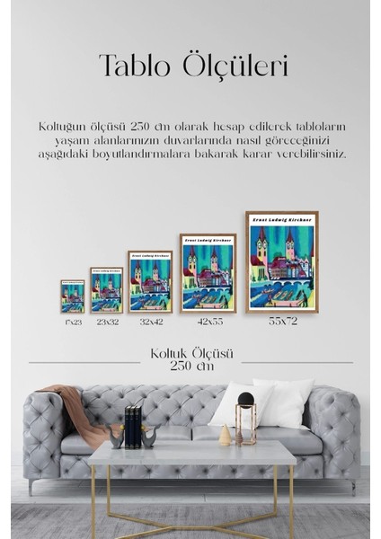 Ernst Ludwig Kirchner Ahşap Çerçeveli Tablo indirimleri