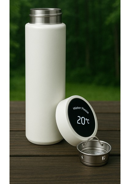 Dijital Sıcaklık Göstergeli Paslanmaz Çelik Termos 500ML