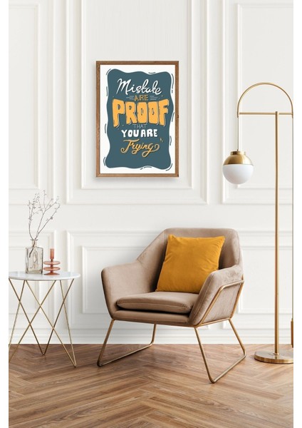 Motto Ahşap Çerçeveli Tablo fiyatları