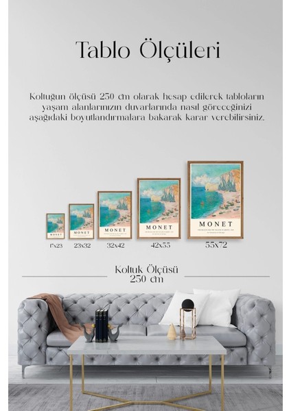 Monet Ahşap Çerçeveli Tablo indirimleri