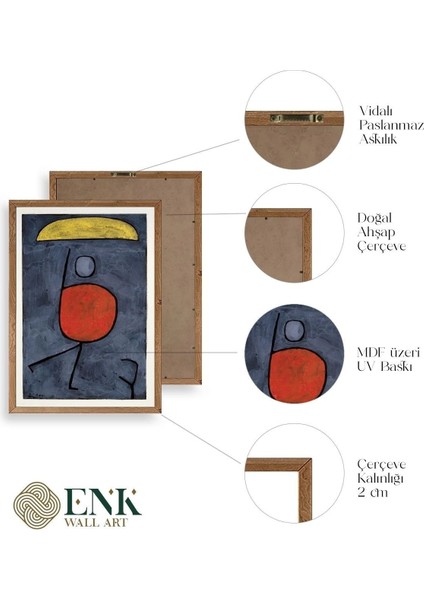 Paul Klee Ahşap Çerçeveli Tablo fırsatları