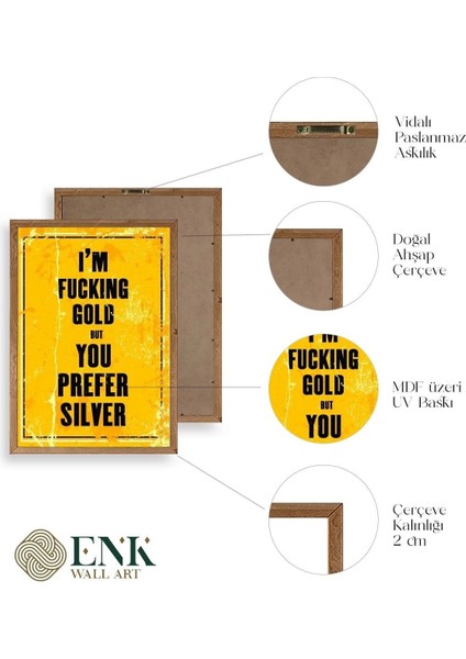 Motto Ahşap Çerçeveli Tablo fırsatları