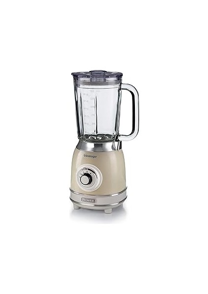 Ariete Cam Blender Bej 0583/03-1,5 Litre Kapasiteli Cam Sürahi, 4 Hız Kademesi, Pulse Özell