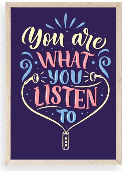 Motto Ahşap Çerçeveli Tablo