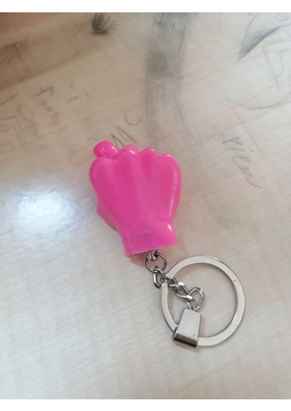 Pembe Renk Sevimli Muzip Anahtarlık Nah Anahtarlık