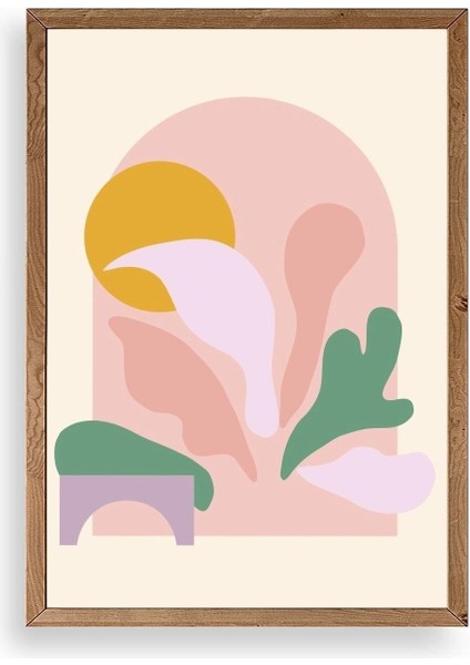 Modern Ahşap Çerçeveli Tablo