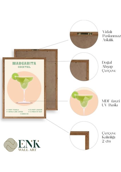 Margarita Ahşap Çerçeveli Tablo fırsatları
