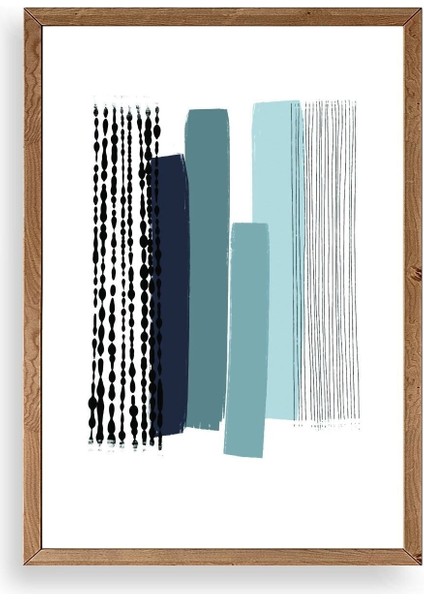 Modern Ahşap Çerçeveli Tablo