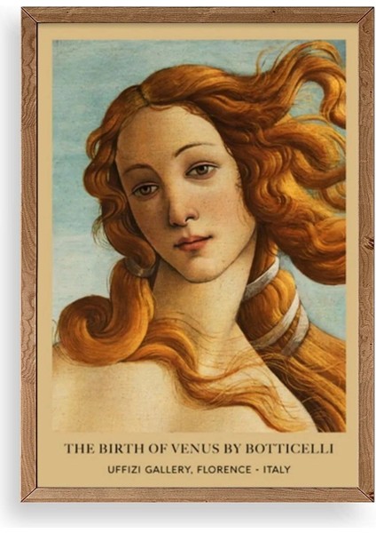 Kadın Ahşap Çerçeveli Tablo