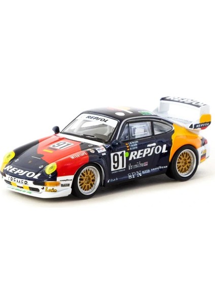 Buğz Tarmac Works x Schuco 1/64 Porsche 911 Gt2 24H Le Mans 1995 #91 modelleri