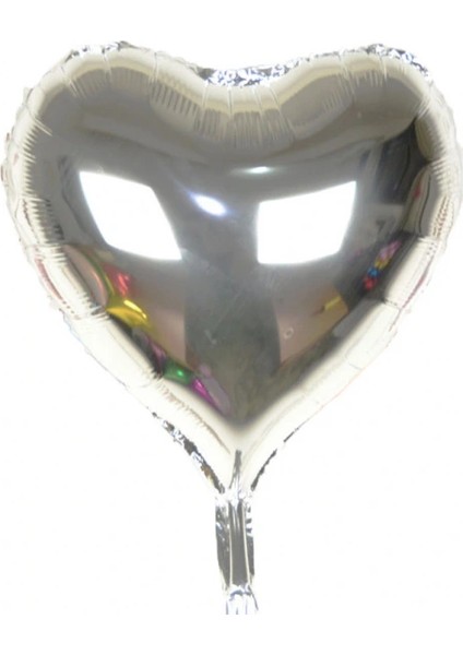 Buğz Gümüş Rengi Uçan Folyo Balon 80 Cm.