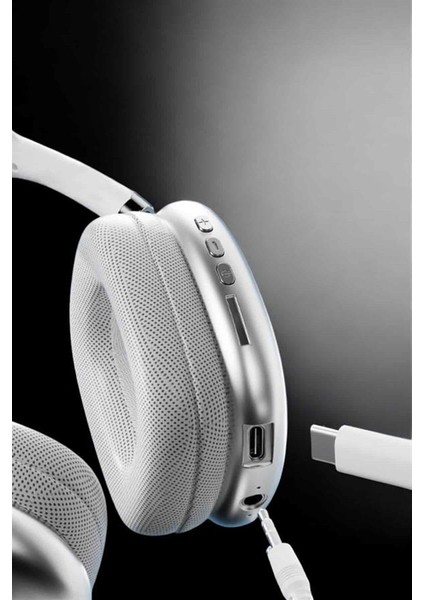 P9 Air Max Kablosuz 5.0 Mikrofonlu Bluetooth Kulaklık Beyaz Yüksek Ses Kaliteli - ER001Y-53EGP9