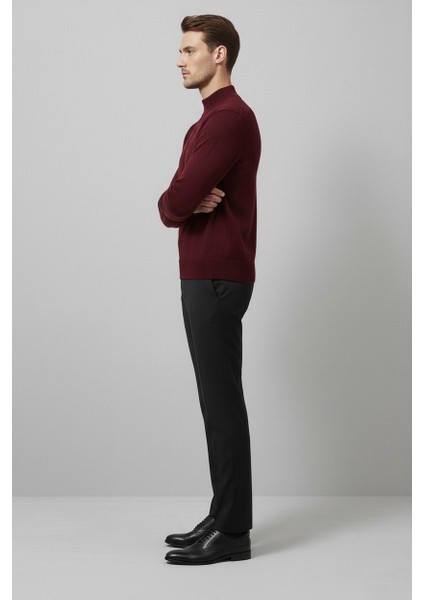 Erkek Slim Kesim Yumuşak Dokulu Tüylenmeyen Yarım Balıkçı Yaka Triko Kazak fiyatları