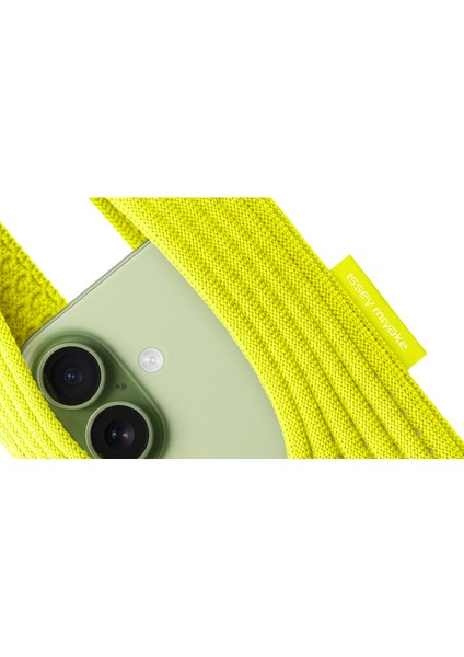 Tüm Telefonlarla Uyumlu iPhone Pocket Issey Mıyake Örgü Telefon Çantası Askısı 40CM