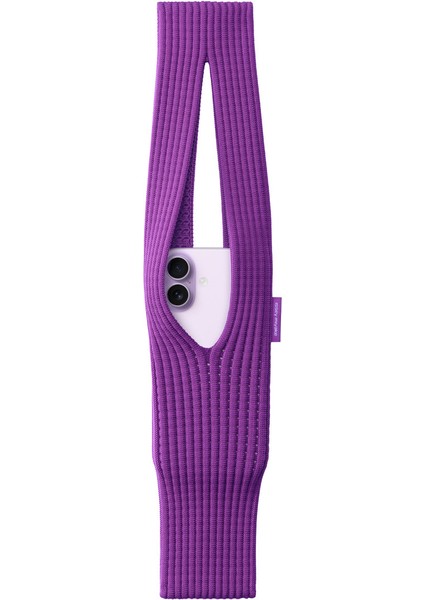 Tüm Telefonlarla Uyumlu iPhone Pocket Issey Mıyake Örgü Çapraz Telefon Çantası Askısı 80CM