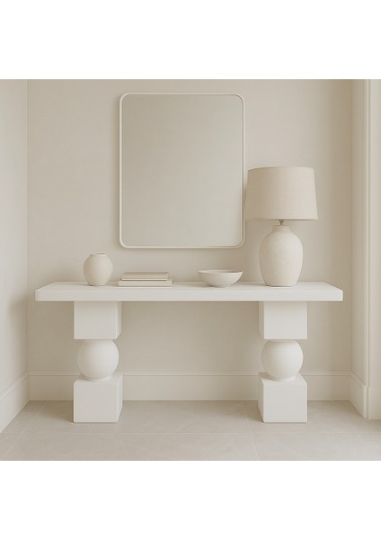 Modern Masif Ahşap Dekoratif Dresuar – Özel Tasarım Masif Konsol Masa