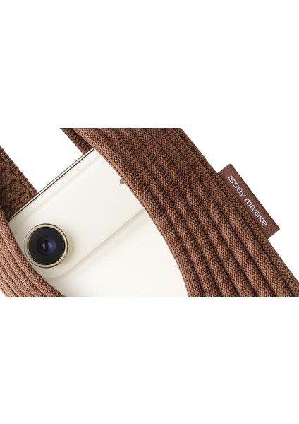 Tüm Telefonlarla Uyumlu iPhone Pocket Issey Mıyake Örgü Telefon Çantası Askısı 40CM