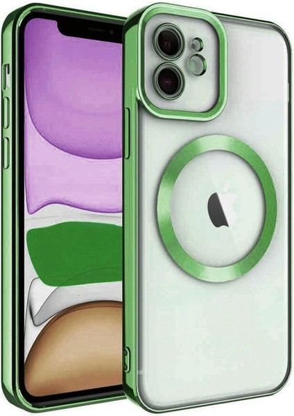 iPhone 12 Kılıf Kross Magneticsafe Kapak - Koyu YEŞIL-(5796) - ER001Y-540AV6