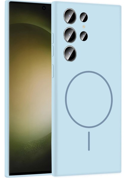 Samsung Galaxy S23 Ultra Kılıf Jully Magsafe Kapak - MAVI-(5796) - ER001Y-53FX91