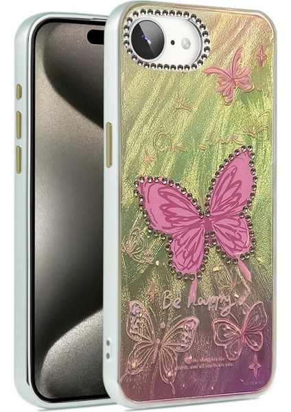 iPhone 16E Kılıf Blade Aynalı Desenli Kapak - Desen 5-(5796) - ER001Y-53WBW9