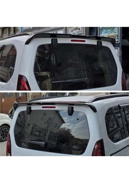 Citroen Berlingo 2009- Ile Uyumlu Abs Yarasa Piano Blak Spoiler (Siyah)