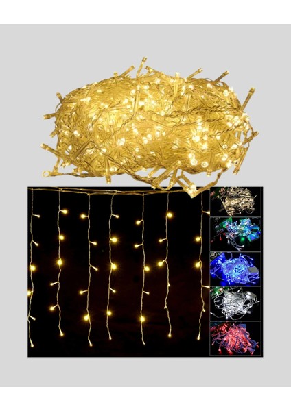 Buğz 4 Metre Şelale LED Işık Perdesi Dekoratif modelleri