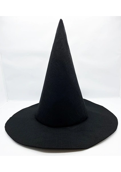 Buğz Siyah Renk Keçe Cadı Şapkası