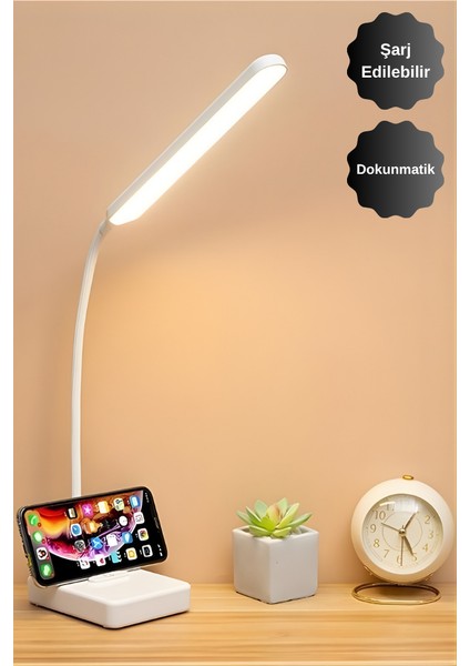 Mytechcat® Ince Uzun Usbli Dokunmatik 3 Kademeli 360 Derece Özel Göz Korumalı LED Lityum Masa Lambası