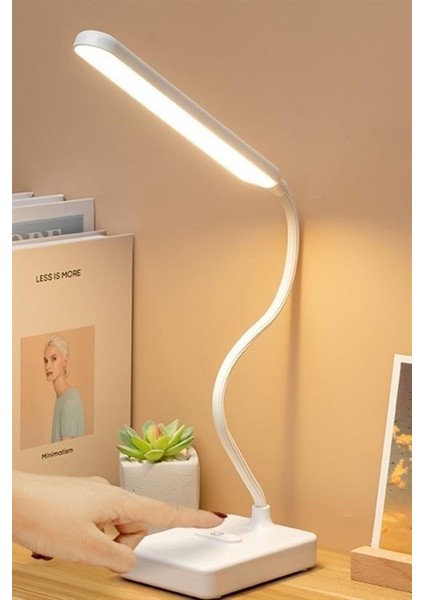 Mytechcat® Ince Uzun Usbli Dokunmatik 3 Kademeli 360 Derece Özel Göz Korumalı LED Lityum Masa Lambası indirimleri