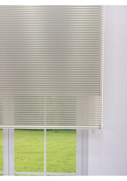 Luna Serisi Açık Gri Tül Antrasit Gri Stor Perde %100 Blackout, Çift Mekanizmalı, Kolay Montaj fiyatları