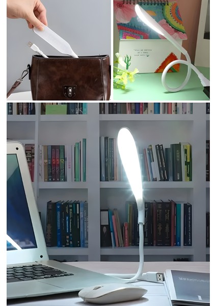 Mytechcat® USB Girişli 14 Ledli 3 Kademeli Dokunmatik Masa/kitap Okuma Lambası Ledi Beyaz