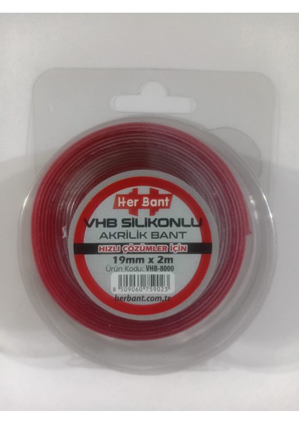 19X2MT Vhb Çift Taraflı Silikon Bant 1 Adet