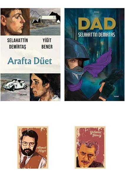 Selahattin Demirtaş Kitapları - Arafta Düet - Dad - Dipnot Yayınları - Not Defter Seti