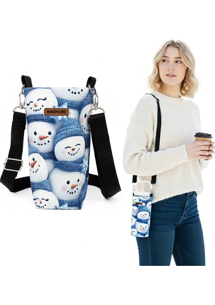 1 Litrelik Kardan Adamlar Termos Matara Kılıfı